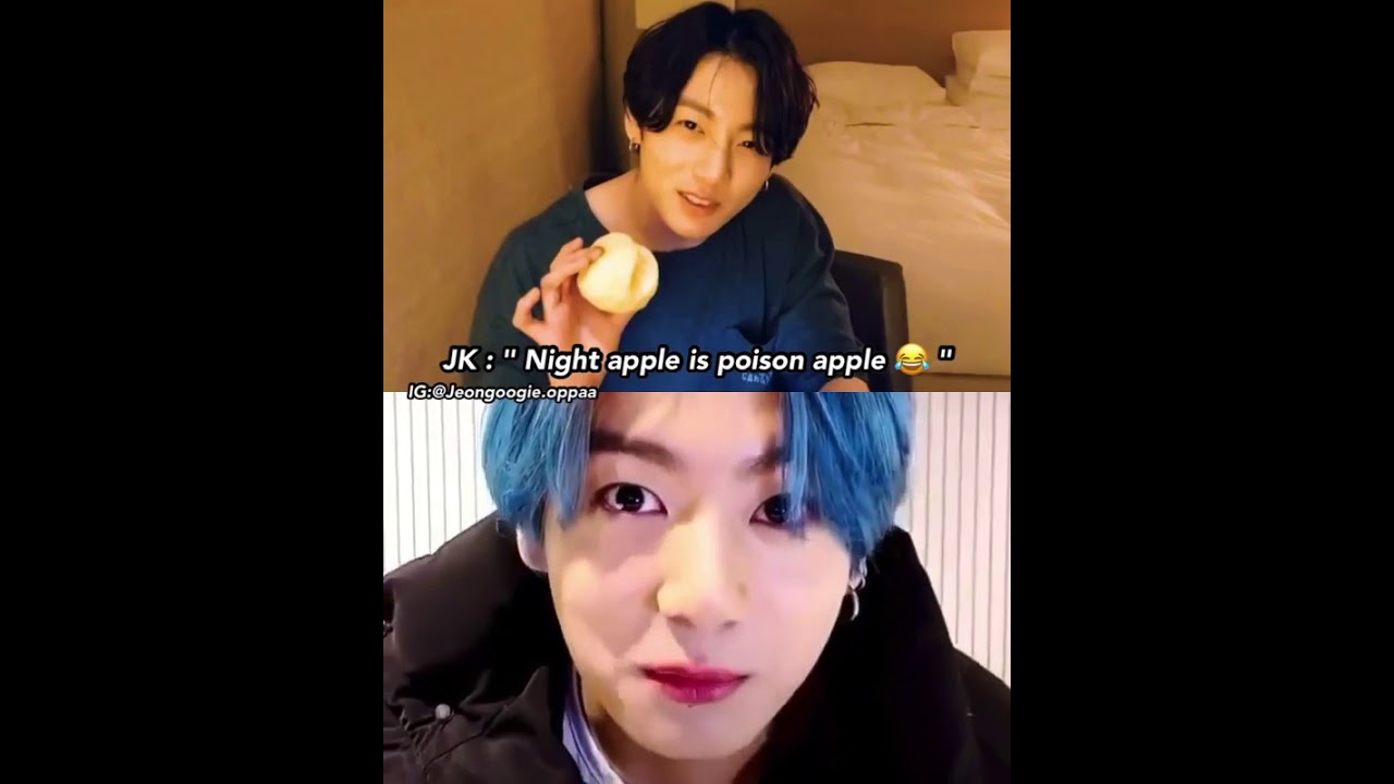 Jungkook Night Apple Is Poison Apple 2019 Vs 2021 Vlive YouTube