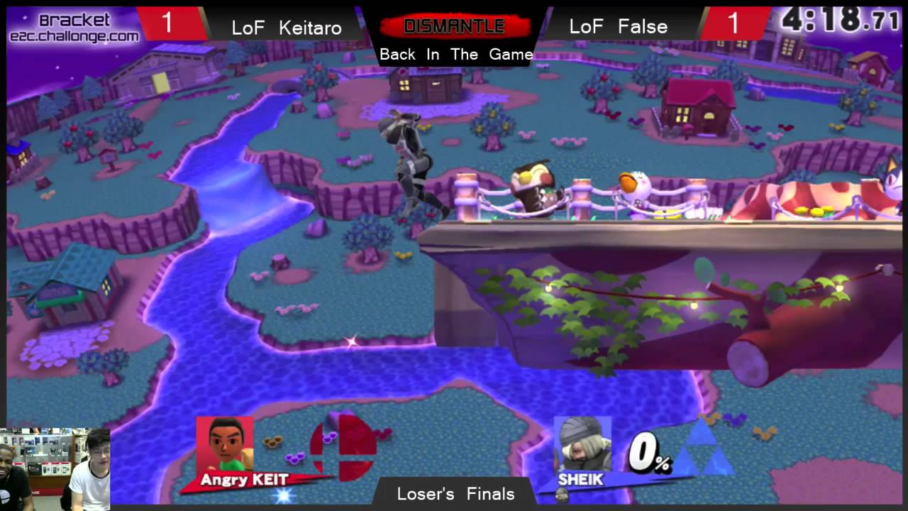 BitG Smash 4 Singles: Keitaro (Mii Brawler) vs. False (Sheik/Luigi) - LF
