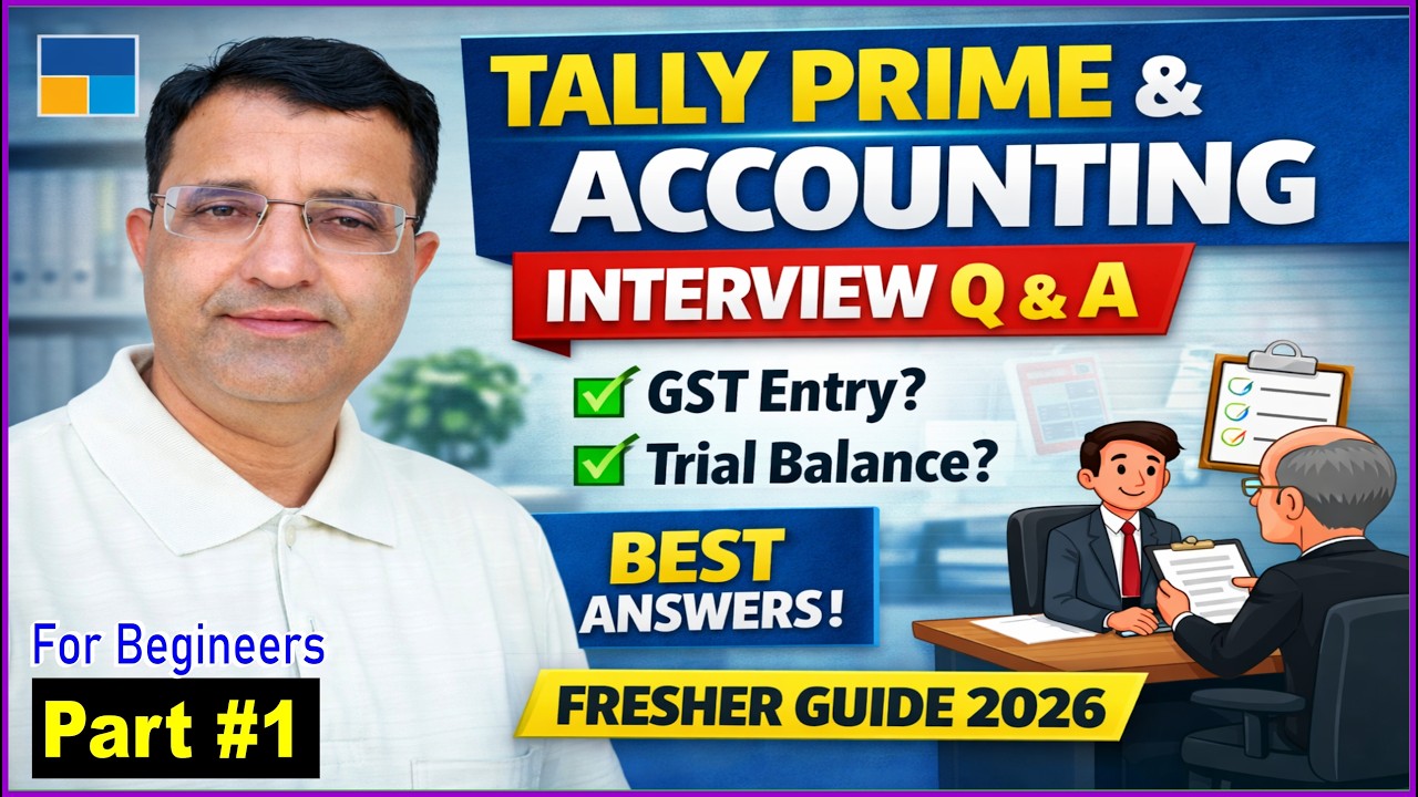 Top Tally Prime Interview Questions for Fresher Accountant With Answers |Tally Prime Job Interview