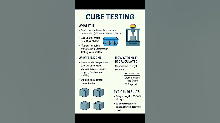 Basic Knowledge for Civil Engineering | #Concrete Cube Testing | #Shorts #Construction