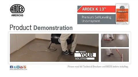 ARDEX K 13™ Choose Dual Water - Demonstration