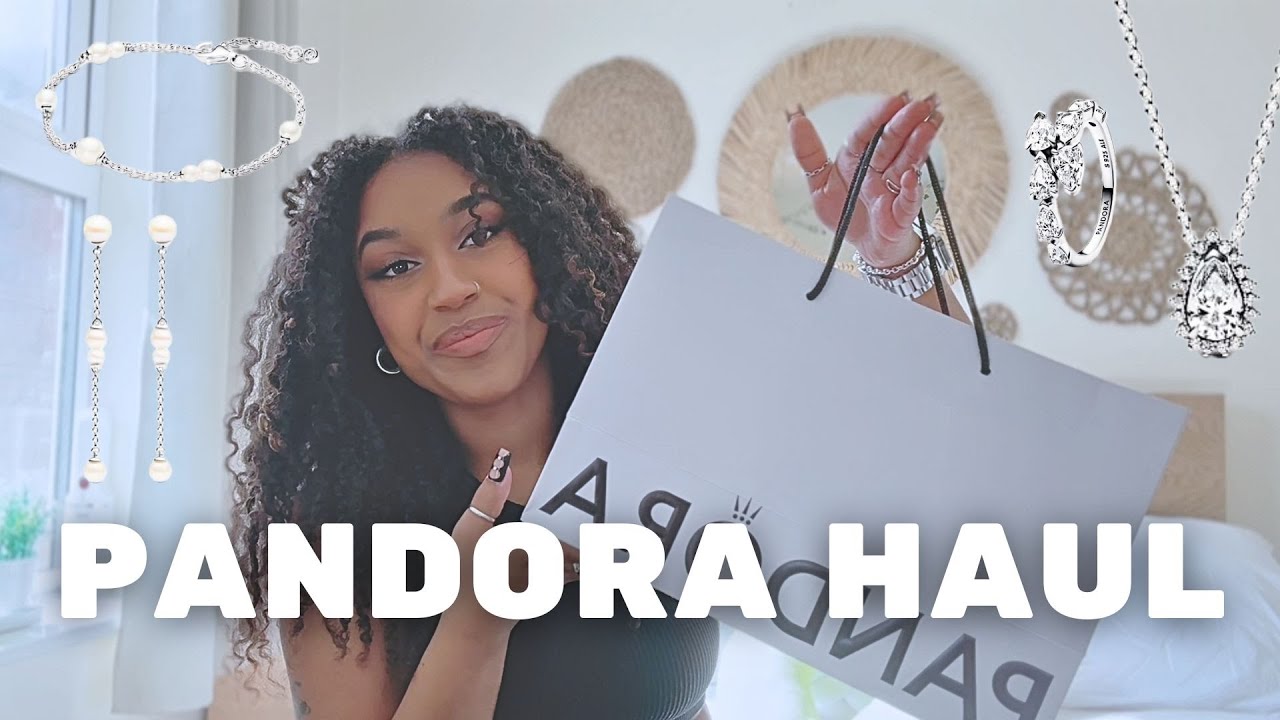 HUGE PANDORA HAUL | pearls, pear shape, pavé, layering necklaces and me charms