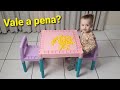 Mesa e cadeira educativa tritec ( unboxing, montagem e review )