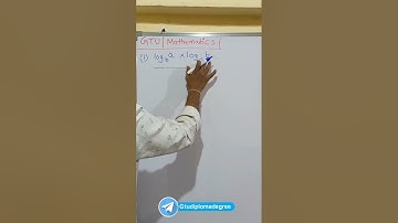 Mathematics | Logarithm mcq |#gtu #transientacademy