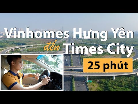 Video [THỰC TẾ] quãng đường từ Vinhomes The Empire Hưng Yên... - youtube