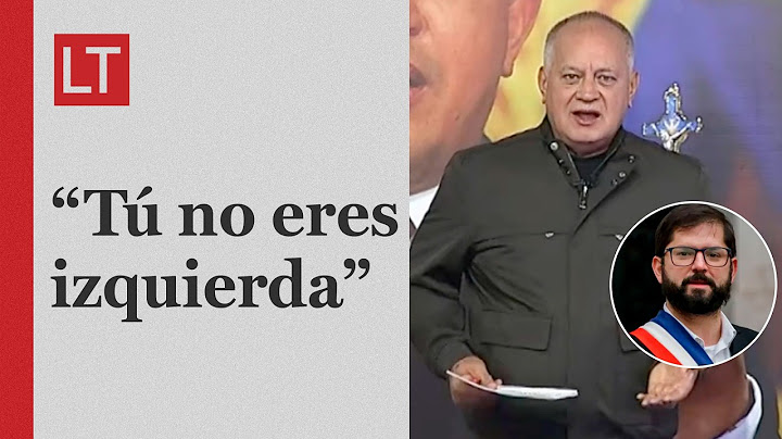 "Mamarracho": Diosdado Cabello insulta al Presidente Boric