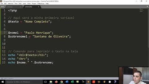#BackEnd Aula 3 - Variáveis, concatenação, acréscimo e função date( );