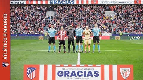 Así fue el homenaje al Athletic Club en el Cívitas Metropolitano