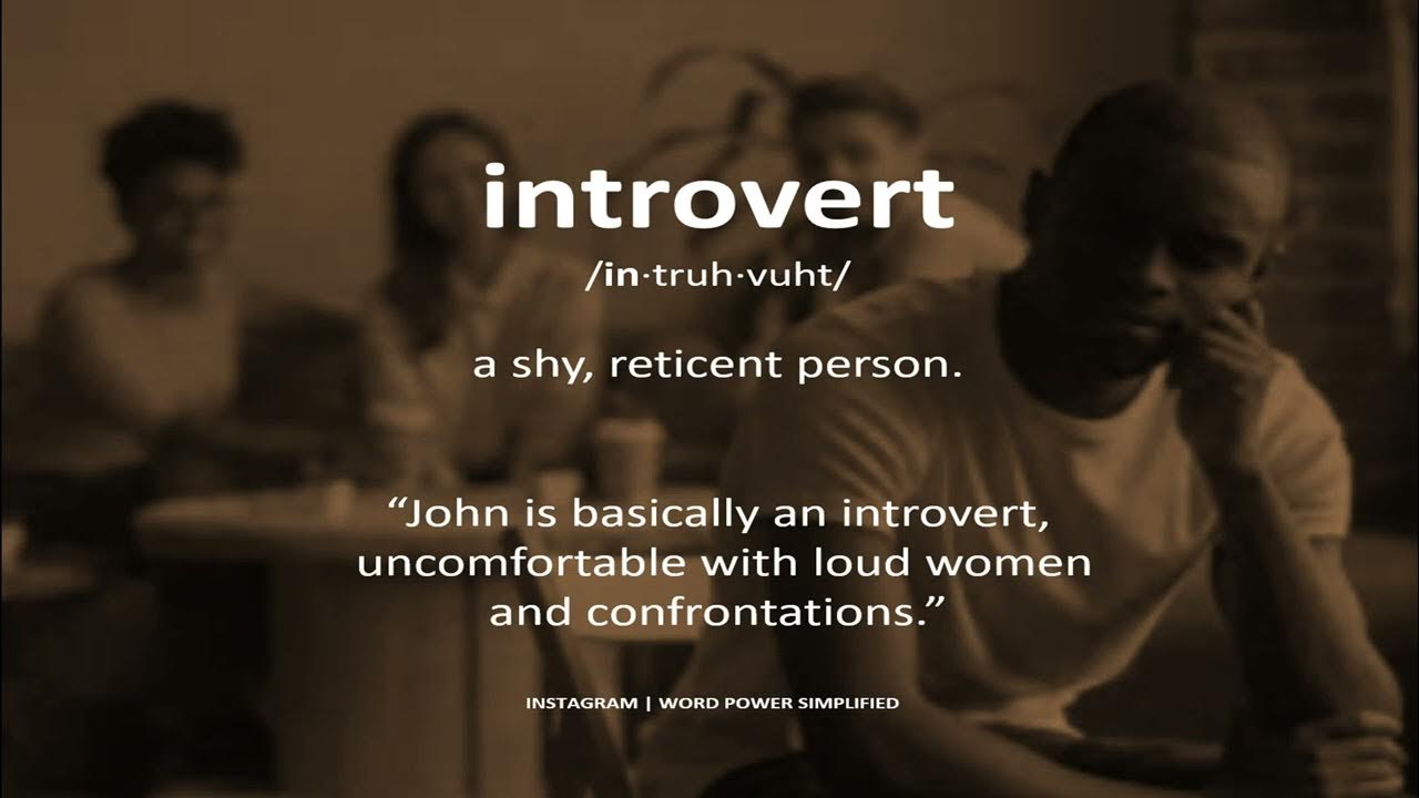 Meaning of introvert 