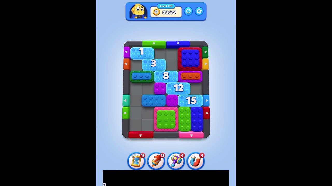 Color block jam puzzle 3D level 278 4-27-26 - YouTube