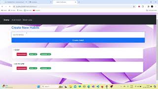 HABIT TRACKER CODING NINJAS