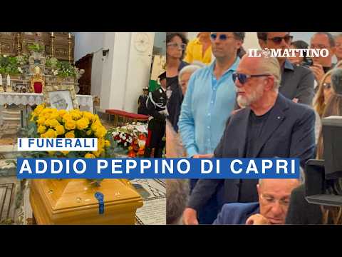 Video I funerali di Peppino di Capri nella chiesa della piazzetta