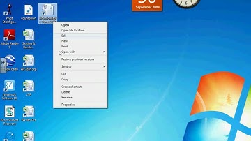 Rename and delete shortcut to a Word Document