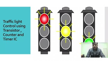 Traffic Light Control Using Transistor counter IC and Timer IC