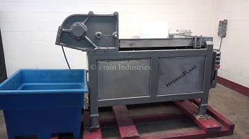 Gemac Hydraflaker Stainless Steel Frozen Block Breaker Demonstration