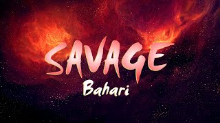 Video thumbnail of "SAVAGE - BAHARI karaoke/ instrumental"