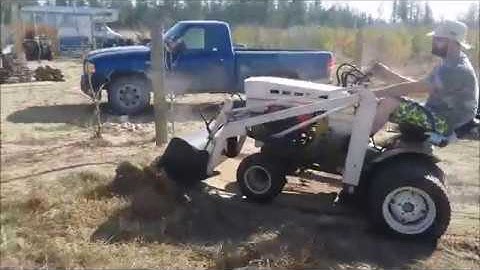 Starting up the Sears Suburban Loader to fix some fencing