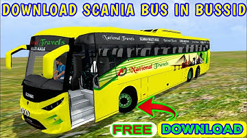 🔴How To Download Scania Bus Mod In Bus Simulator Indonesia | Scania Sleeper Bus Mod In Bussid |