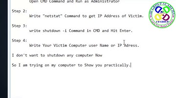 How to Remotely Shutdown any Computer with command prompt latest video
