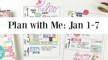 Plan with Me: Jan 1-7 | NEW inserts | Ashley Laura
