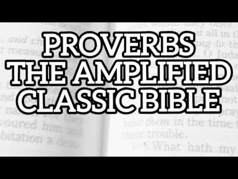 Proverbs The Amplified Classic Audio Bible for Sleep Study Work Prayer Meditation with Subtitles
