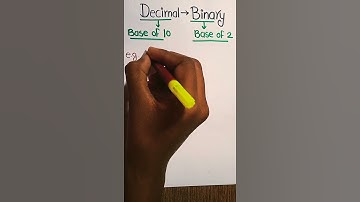 How to Convert Decimal to Binary | Decimal to Binary | Decimal | Binary |