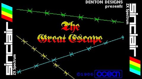 THE GREAT ESCAPE (1986) Walkthrough, ZX Spectrum