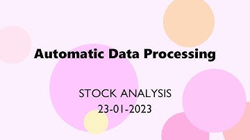 Automatic Data Processing Stock Analysis Today 23-01-2023 | ADP Technical and Fundamental Analysis