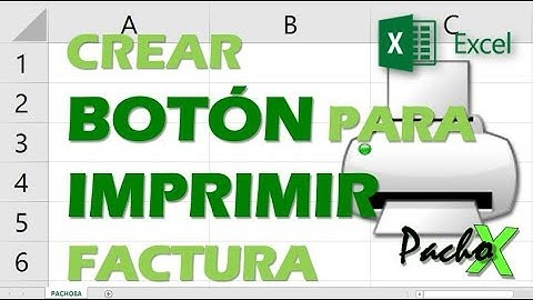 Microsoft Excel | Crea rápidamente un botón para imprimir factura en Excel