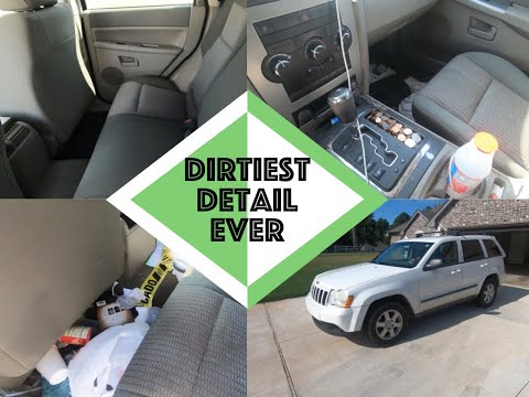 Detailing Dirtiest Car Interior Ever Ep. 2 Jeep Laredo