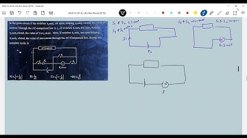 25) Alternating Current |In the given circuit if the switches S3 and S4 are open, keeping S1 and S2