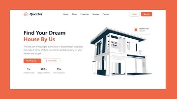 Real Estate Website Design using HTML, CSS, and JavaScript