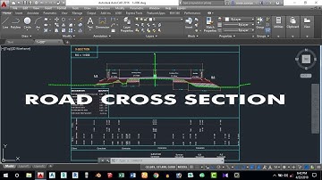 How to Draw Road Cross Section in Autocad in Urdu and Hindi Tutorial