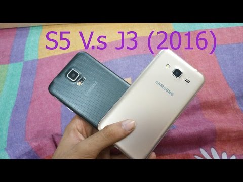 Samsung Galaxy j3 (2016) v.s Samsung galaxy S5 - Full Review HD 1080p