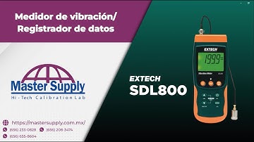 Extech SDL800 Medidor de vibraciones/registrador de datos
