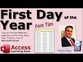How to Find the First and Last Days of This Year, Next Year, Previous Year in Microsoft Access