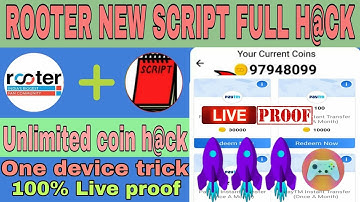 💥Rooter app coin trick | new script unlimited coin | rooter refer proof 💯 loot app coin rahultricks🤑