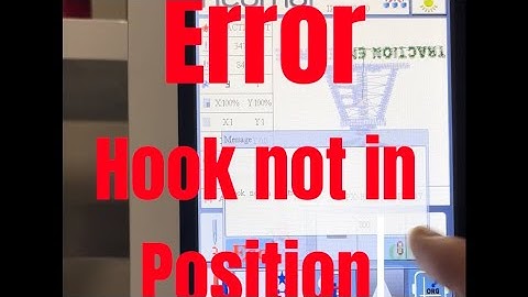 Error! Hook Not In Position!