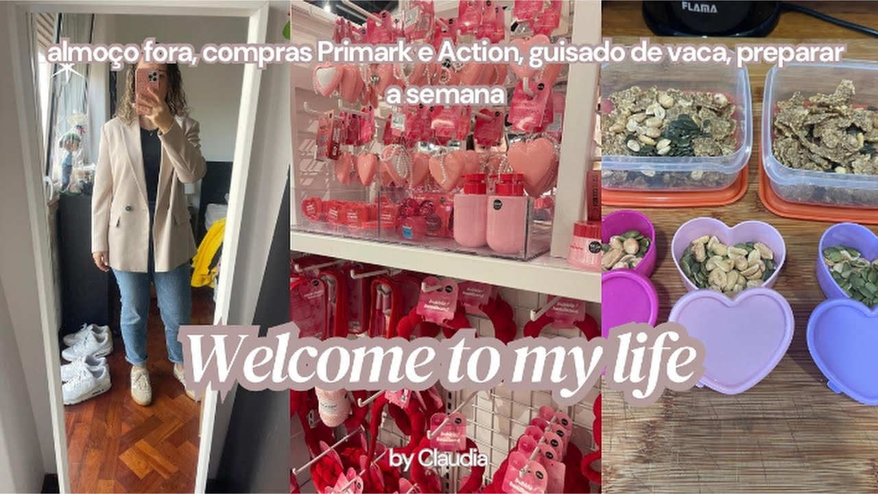 VLOG | Almoço Fora, Compras Primark e Action, Preparar a Semana