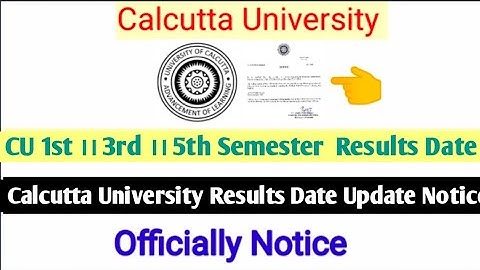 5th 3rd & 1st Sem results date|| Odd Sem Result updates 2023 || CU,WBSU,VU,BU,KU Result date updates