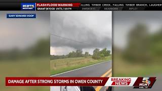 WATCH: Video shows apparent tornado in Owen County, Kentucky