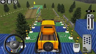 Offroad Jeep Car Parking Game - School Driving Lesson - Android Gameplay On PC #4