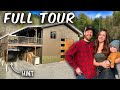 Young family builds offgrid mountain home full tour