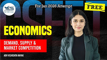 FREE CSEET Economics – Lecture 1 | January 2026 Attempt | Adv. Vishishta Nayak