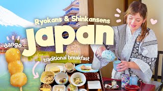 We tried a Traditional Japanese Ryokan in the Japanese alps  Taking a Shinkansen to Nagano