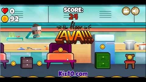 The floor is Lava Online - Game Walkthrough  Kiz10.com