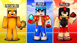 MINECRAFT pero JUGAMOS al RETO de los COLORES 😂 Los COMPAS en MINECRAFT