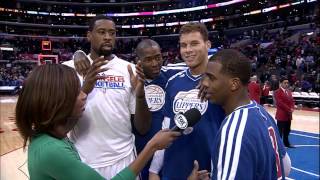 Clippers Videobomb Chris Paul's post-game interview!