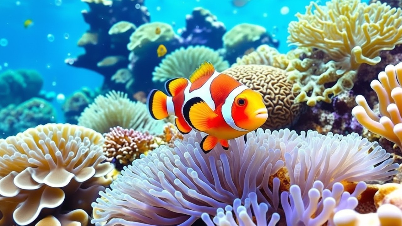 Stunning 4K Aquarium Video | Tropical Fish Tank, Coral Reef Colors & Relaxing Sleep Sounds