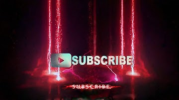Particles Intro Subscribe Button with SOUND / No Copyright | Black Screen | Free Download